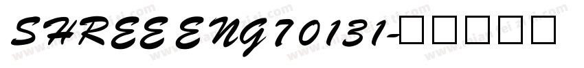 SHREE ENG7 0131字体转换